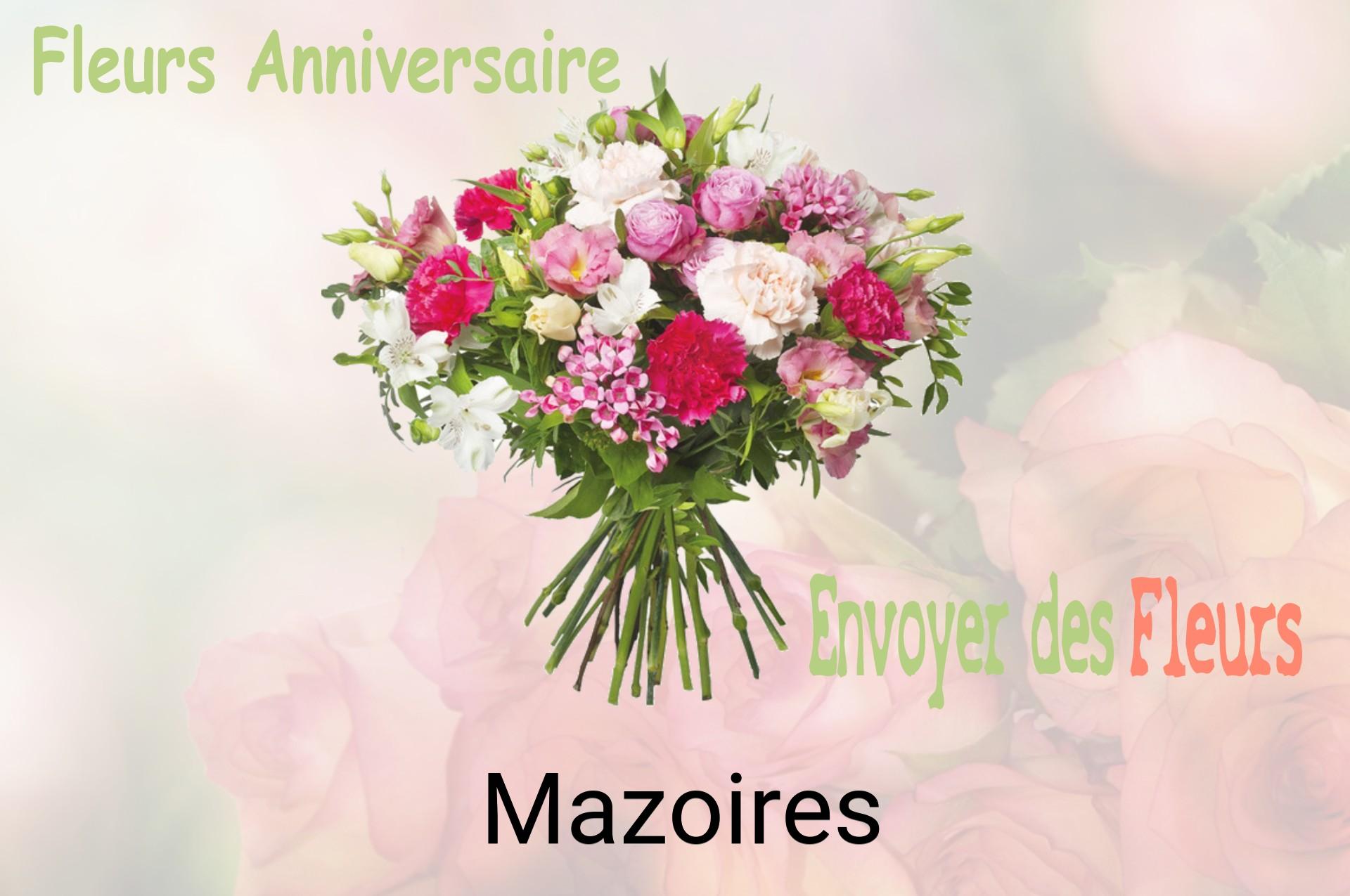 Bouquet de fleurs d’anniversaire livré à Mazoires